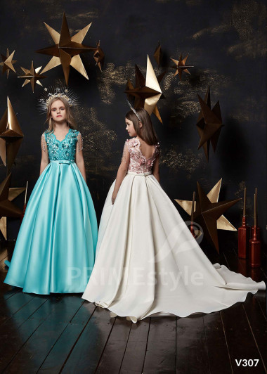 Šaty na svadbu pre malé družičky RV307 - primestyle.sk