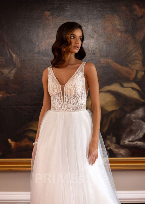 Luxusné romantické svadobné šaty Emma