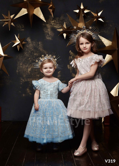 Detské šaty na svadbu RV319