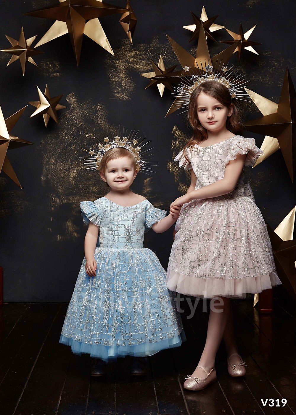 Detské šaty na svadbu RV319