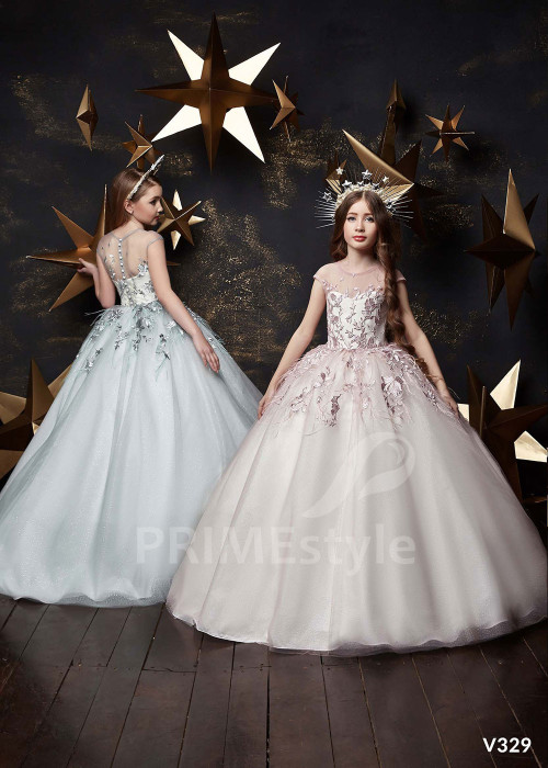 Šaty na svadbu pre malé družičky RV329