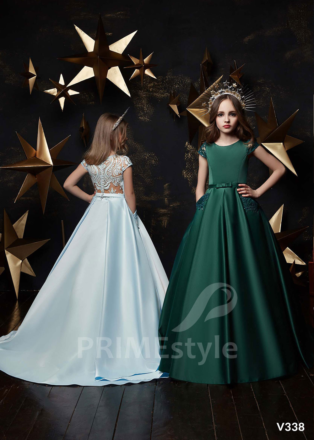 Detské spoločenské šaty RV338