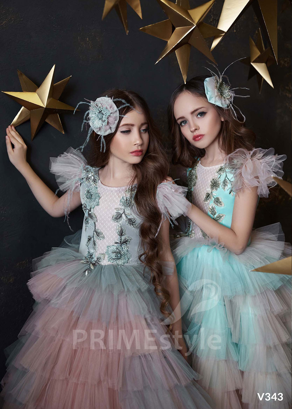 Detské šaty pre malé družičky RV343