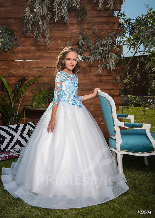 Detské spoločenské šaty na svadbu RV004