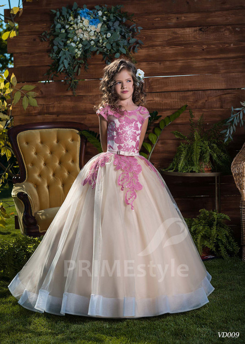 Detské spoločenské šaty RV009