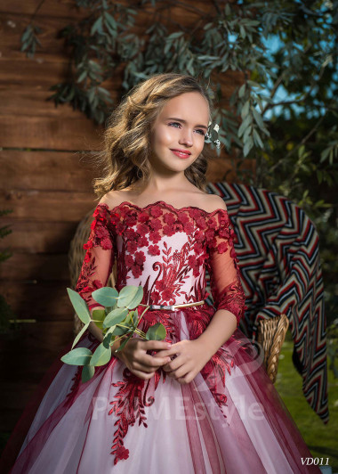 Luxusné dievčenské šaty RV011 - primestyle.sk
