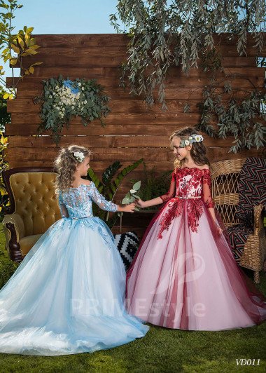 Luxusné dievčenské šaty RV011 - primestyle.sk