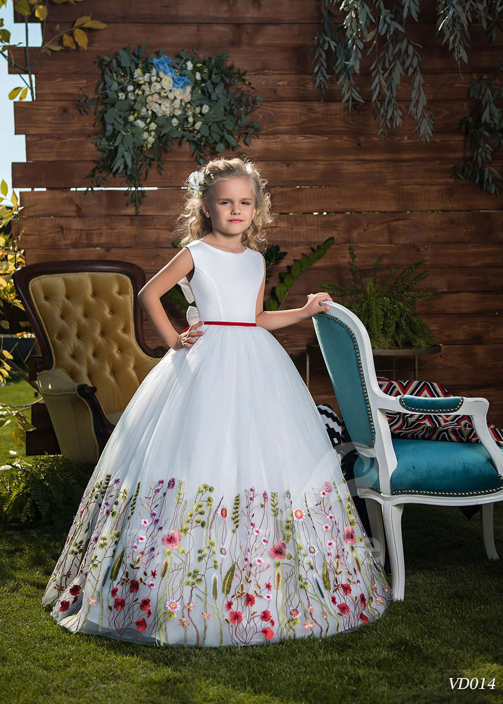 Detské šaty na svadbu RV014