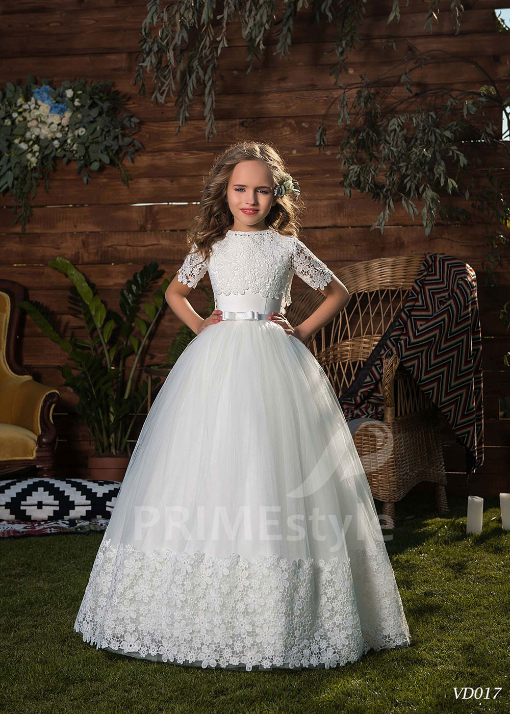 Šaty na svadbu pre malé družičky RV017