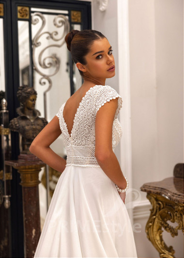 Jednoduché BOHO svadobné šaty Gloria - primestyle.sk