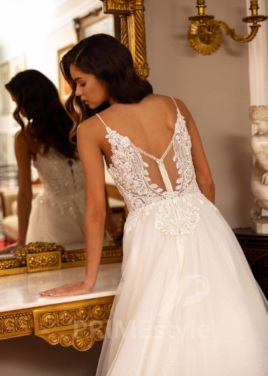 Luxusné svadobné šaty na ramienka Charlotte - primestyle.sk