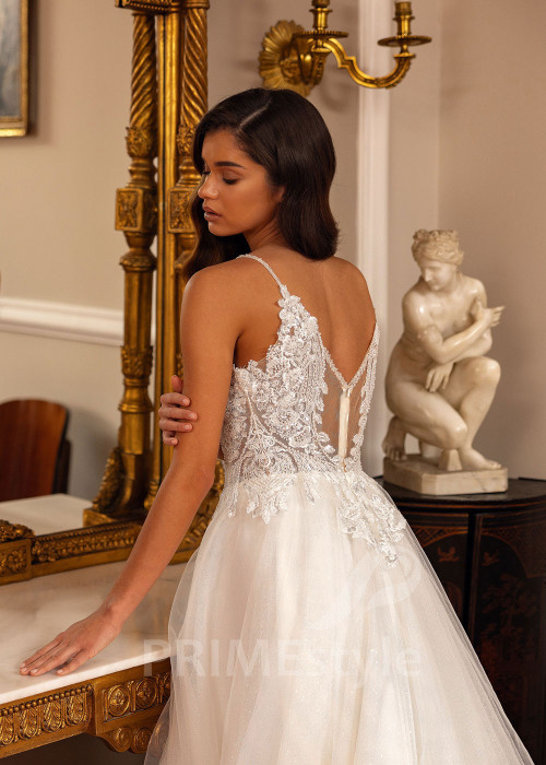 Luxusné svadobné šaty na ramienka Charlotte