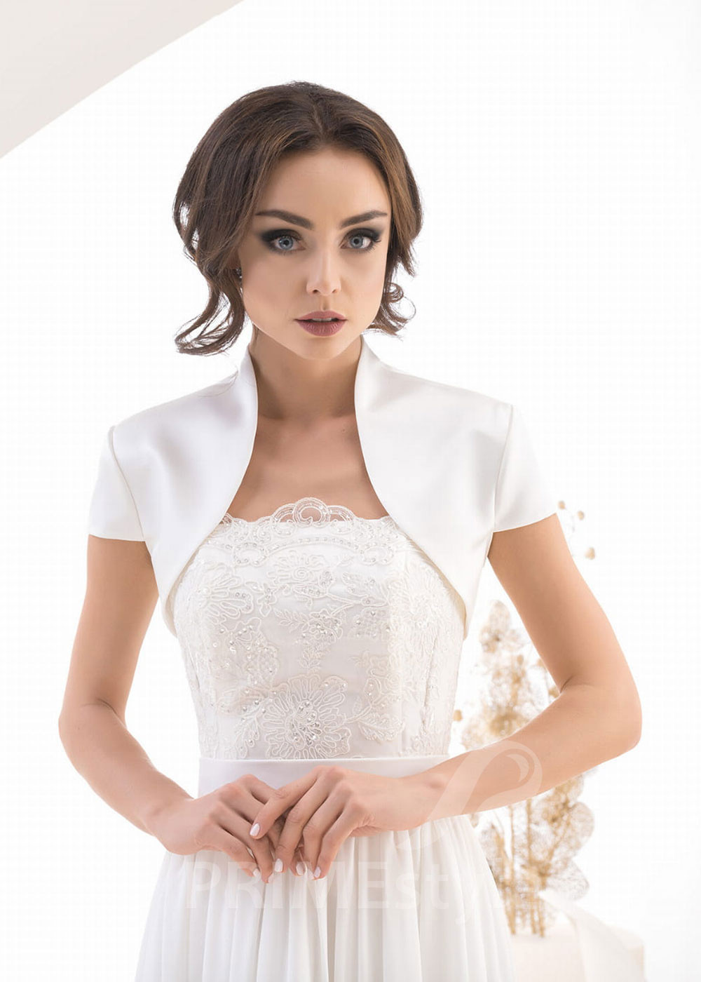 Jednoduché svadobné bolerko RB-47T