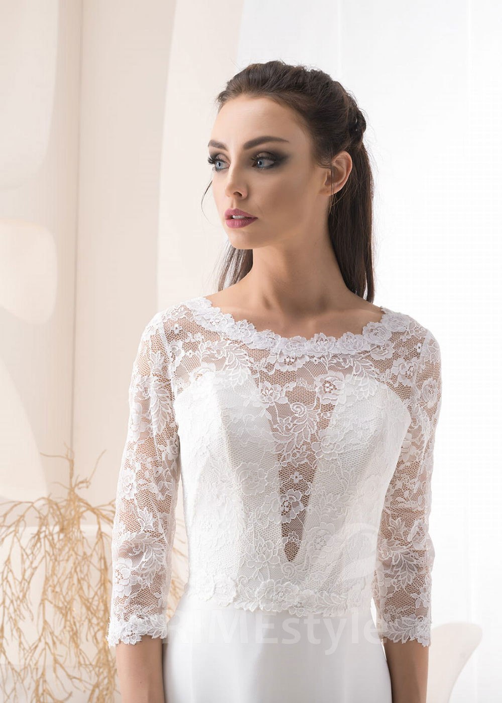 Čipkované svadobné bolerko RB-93