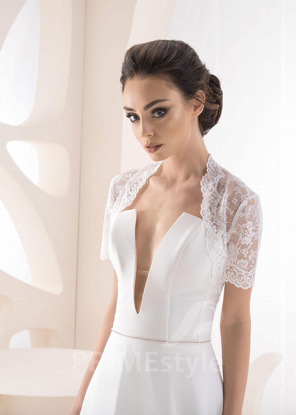 Čipkované svadobné bolerko RB-95