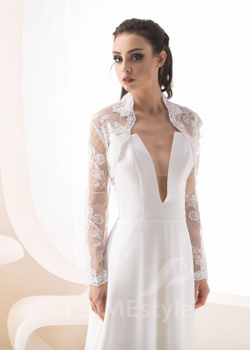 Čipkované svadobné bolerko RB-100