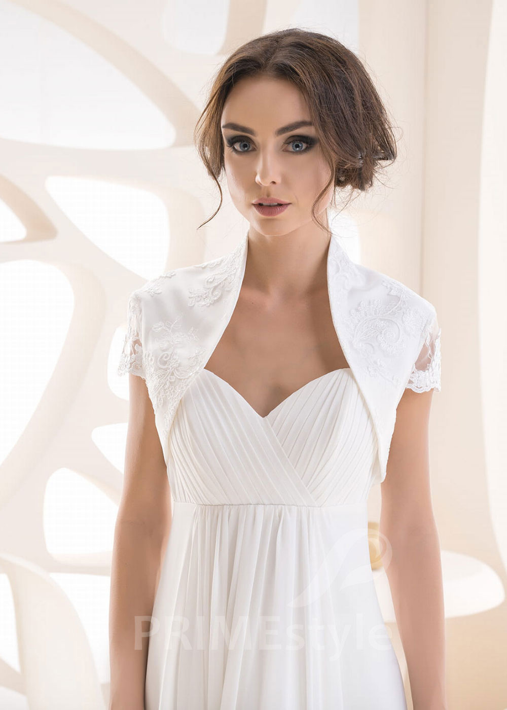 Čipkované svadobné bolerko RB-101