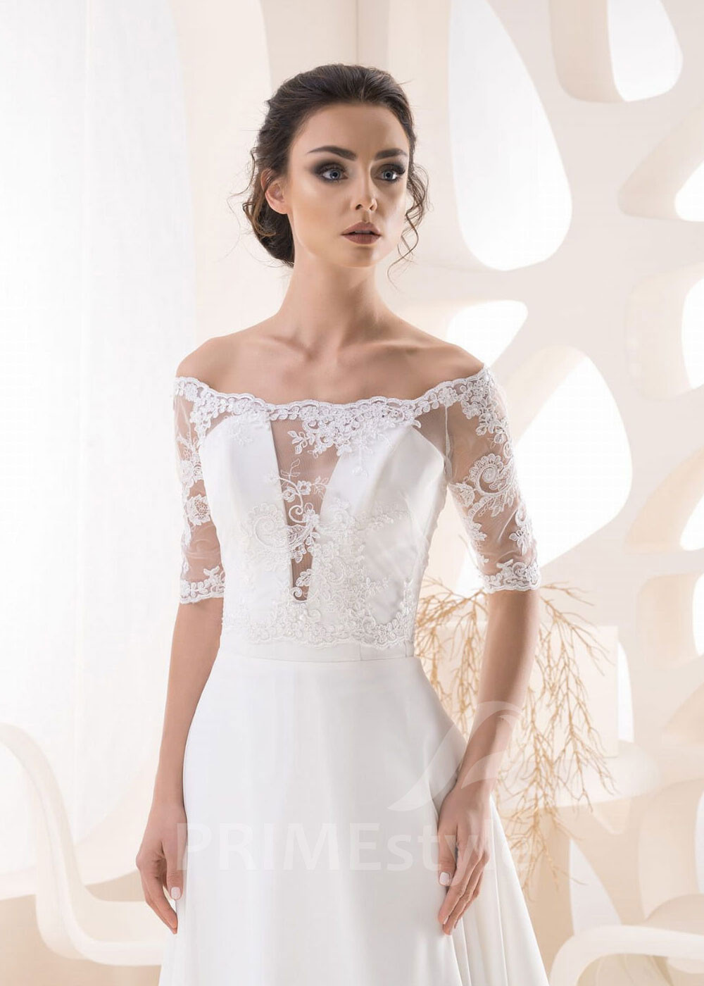 Luxusné svadobné bolerko RB-108G