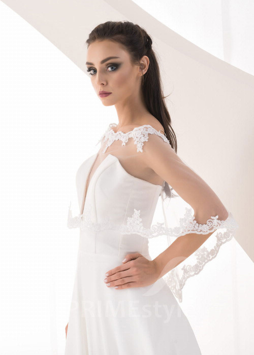 Čipkované svadobné bolerko RB-115TI