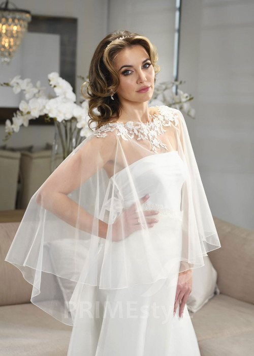 Čipkované svadobné bolerko RB-303