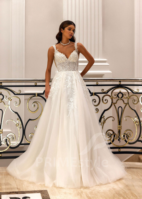 Luxusné čipkované svadobné šaty Sydney