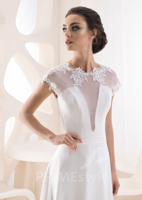 Čipkované svadobné bolerko RB-309