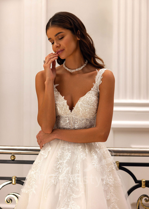 Luxusné čipkované svadobné šaty Sydney