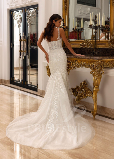 Luxusné kvetované svadobné šaty Tiffany - primestyle.sk