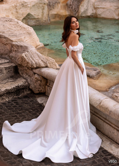 Elegantné romantické svadobné šaty RS850 - primestyle.sk