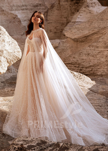 Luxusné romantické svadobné šaty RS851