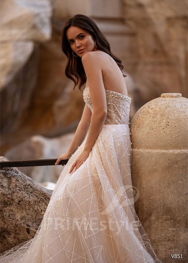 Luxusné romantické svadobné šaty RS851 - primestyle.sk