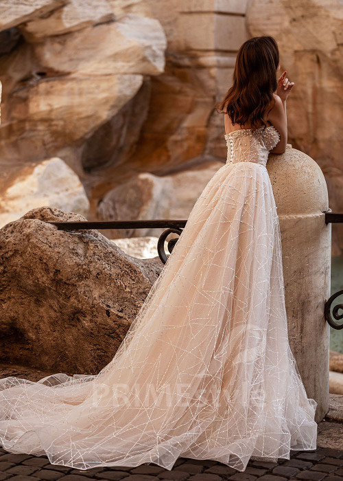 Luxusné romantické svadobné šaty RS851
