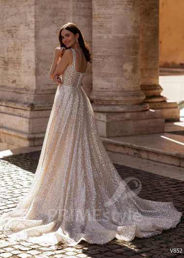 Luxusné trblietavé svadobné šaty RS852 - primestyle.sk