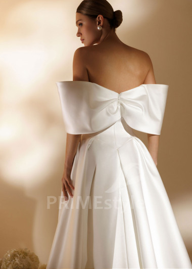 Luxusné svadobné šaty Allure z hladkého saténu | PRIMESTYLE.SK