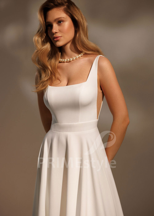 Hladké svadobné šaty Aura