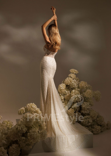 Trblietavé svadobné šaty Brianna s korzetom | PRIMESTYLE.SK