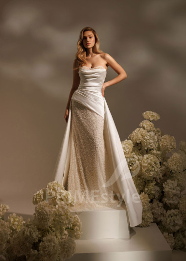 Trblietavé svadobné šaty Brianna s korzetom | PRIMESTYLE.SK