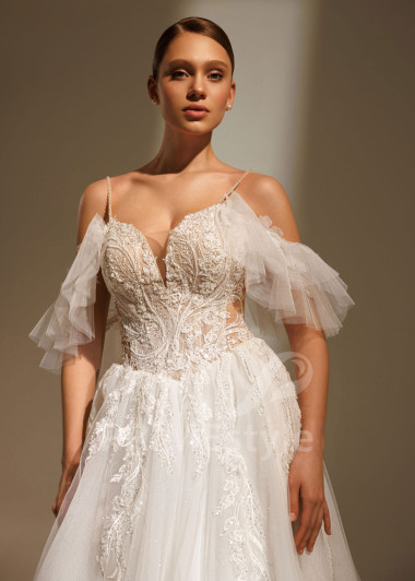 Svadobné šaty so spadnutými ramienkami Daisy | PRIMESTYLE.SK