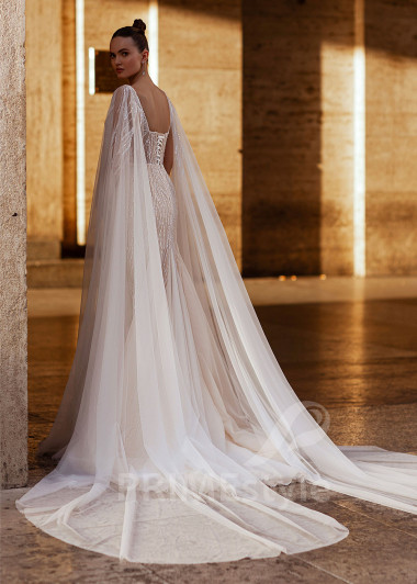 Extravagantné úzke svadobné šaty RS854 - primestyle.sk