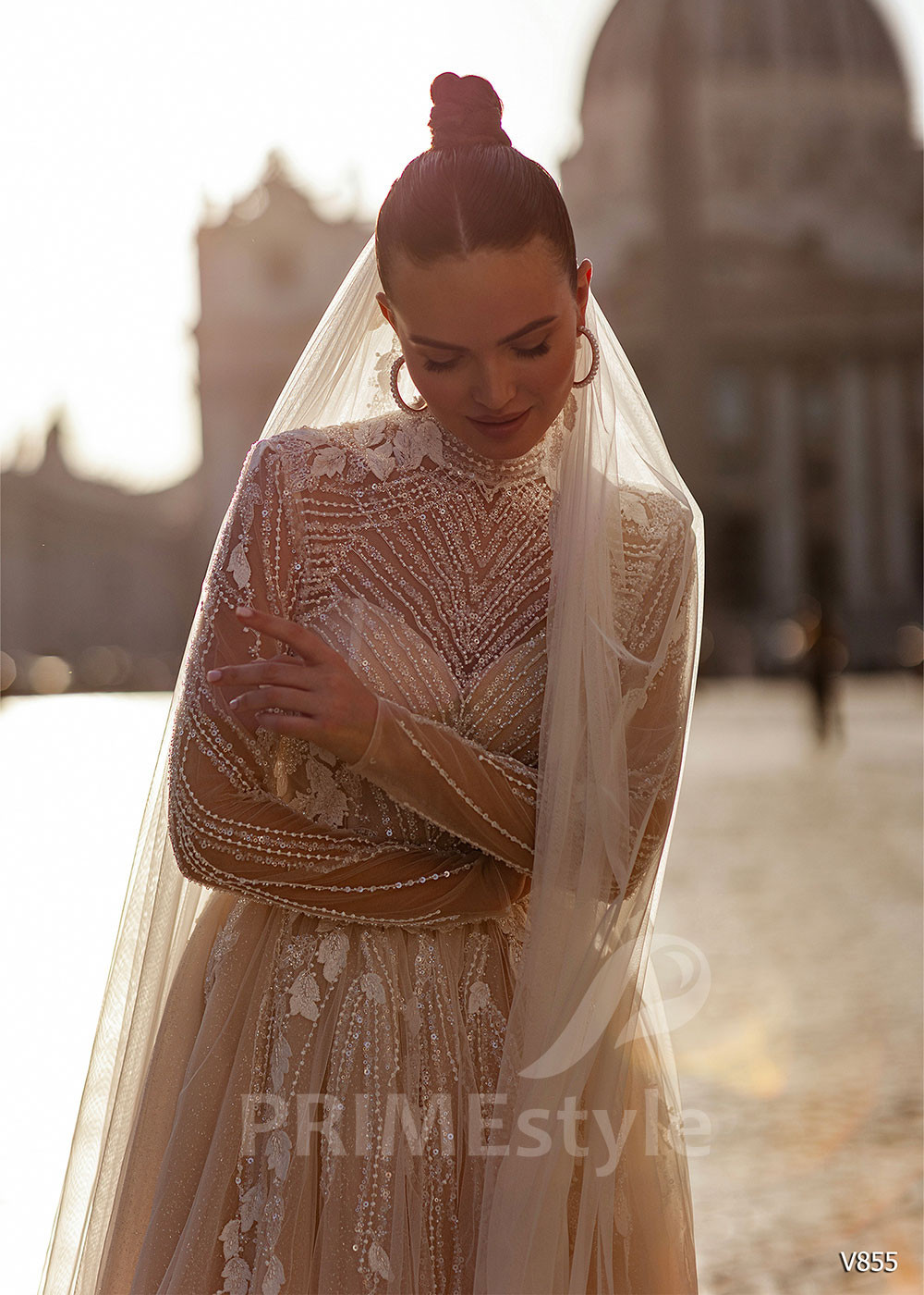 Luxusné elegantné svadobné šaty RS855