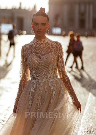 Luxusné elegantné svadobné šaty RS855 - primestyle.sk