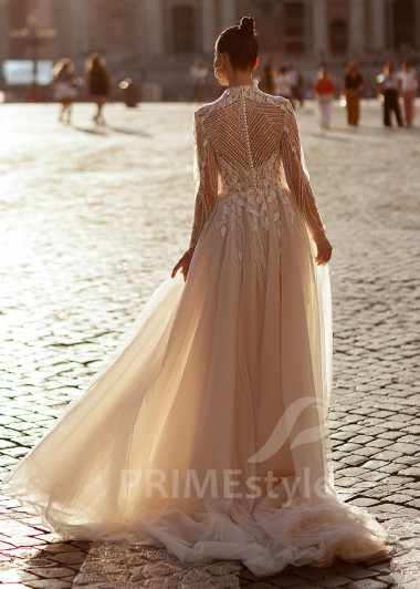 Luxusné elegantné svadobné šaty RS855 - primestyle.sk