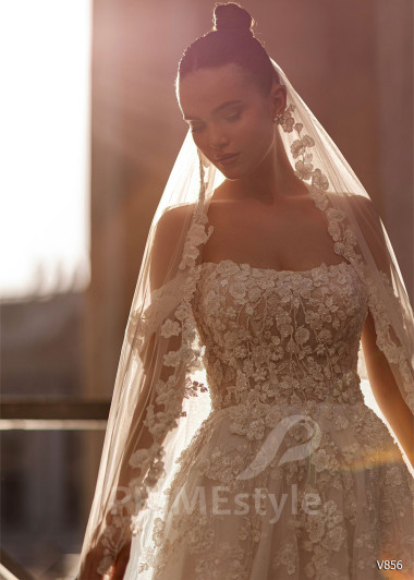 Luxusné čipkované svadobné šaty RS856 - primestyle.sk