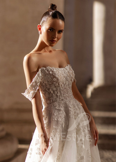 Luxusné čipkované svadobné šaty RS856 - primestyle.sk