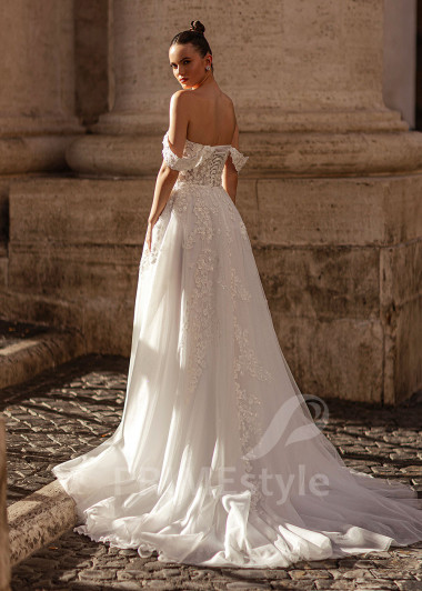 Luxusné čipkované svadobné šaty RS856 - primestyle.sk