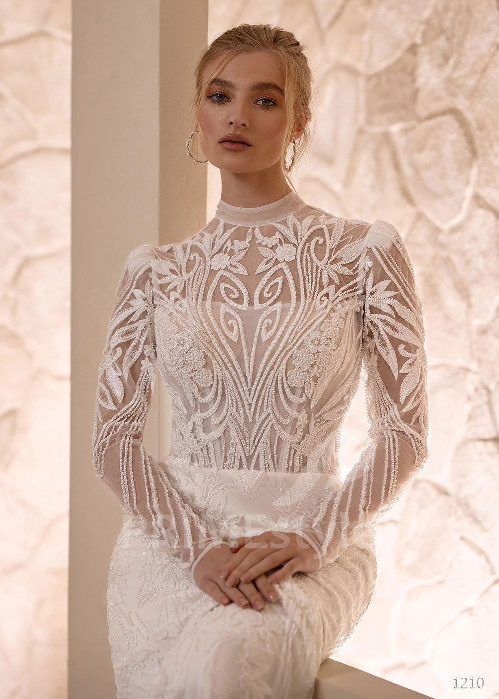 Luxusné svadobné šaty VS1210 s odnímateľnou saténovou vlečkou