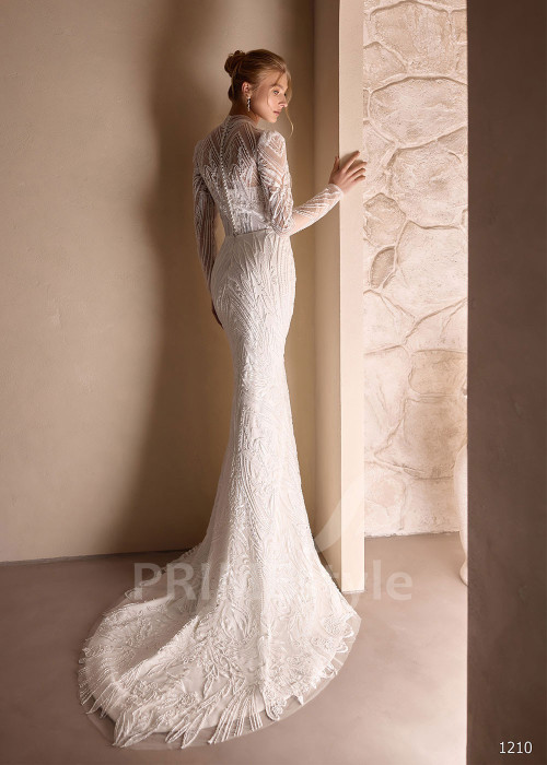 Luxusné svadobné šaty VS1210 s odnímateľnou saténovou vlečkou