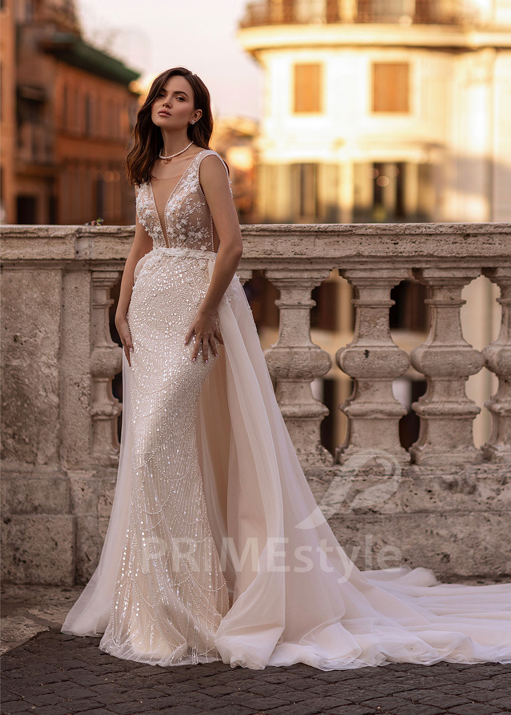 Luxusné úzke svadobné šaty RS859