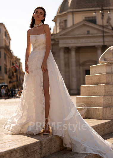 Extravagantné romantické svadobné šaty RS861