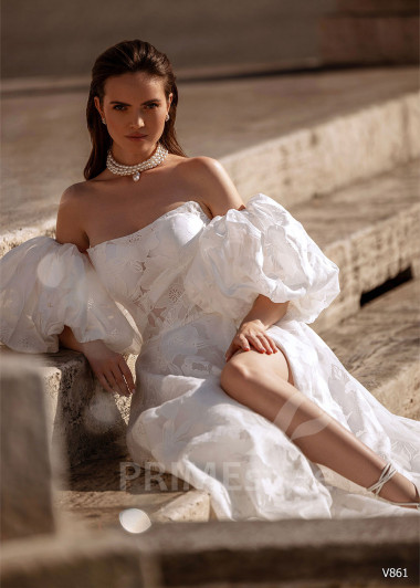 Extravagantné romantické svadobné šaty RS861 - primestyle.sk